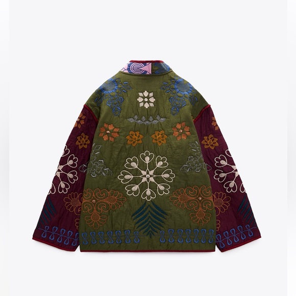 ZARA NWT EMBROIDERED JACKET 🌸 - Picture 7 of 9
